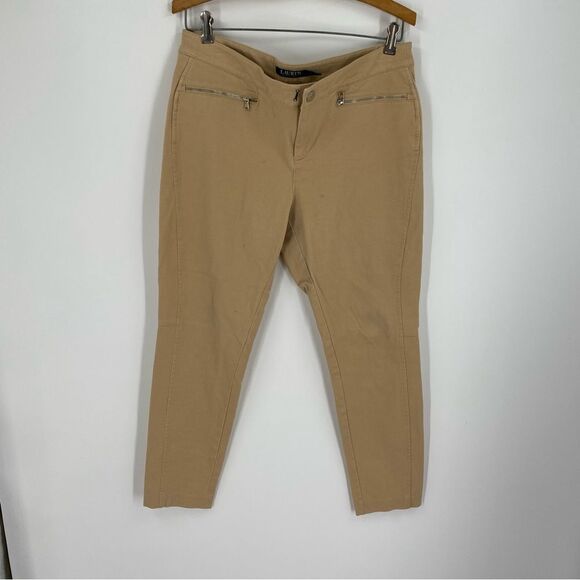 Lauren Ralph Lauren Women’s Flat Front Tam Cropped Pants size 10 - Picture 1 of 4